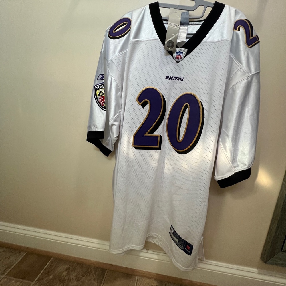 XL White Ravens Football Jersey
